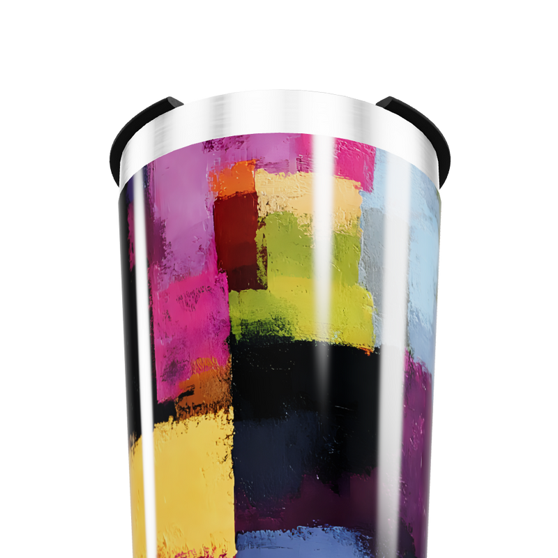 Copo Térmico - Estampa Colorida Abstrata