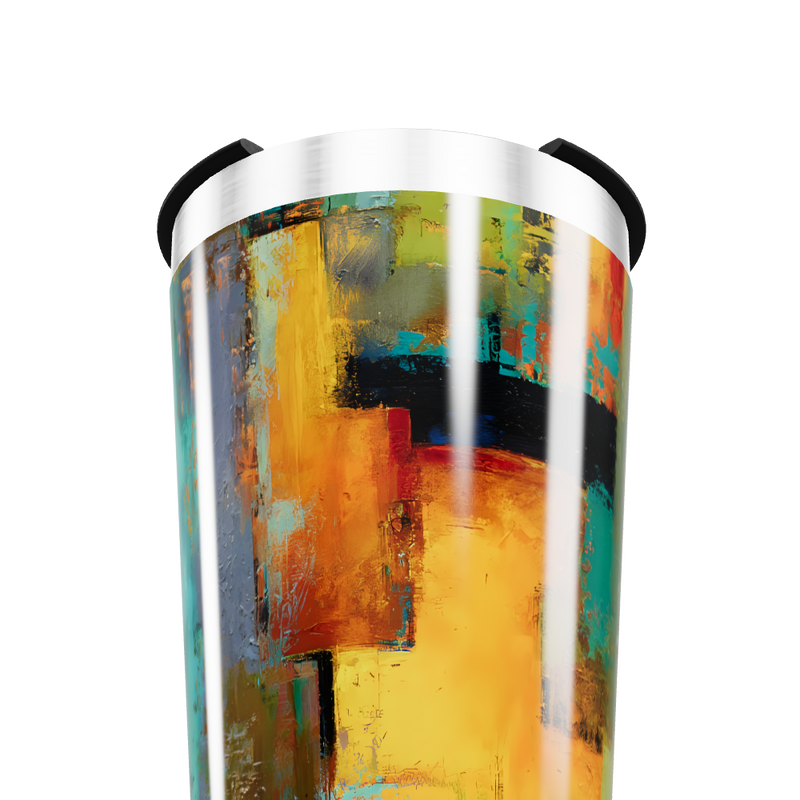 Copo Térmico - Estampa Abstrata Colorida