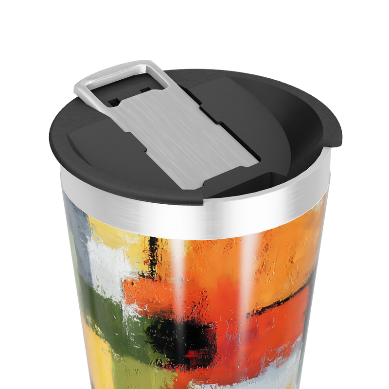 Copo Térmico - Estampa Abstrata Colorida