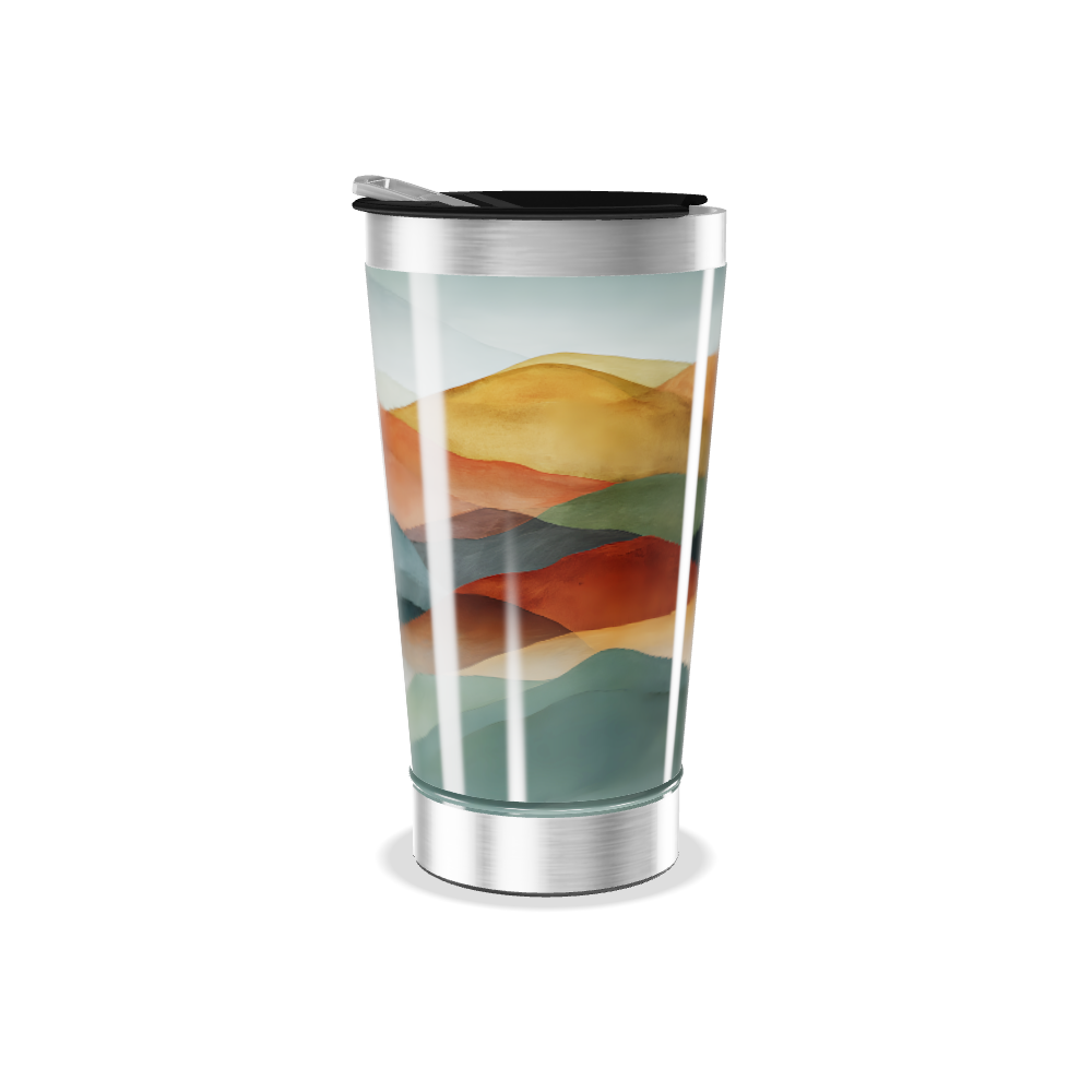 Copo Térmico - Estampa Montanhas Coloridas
