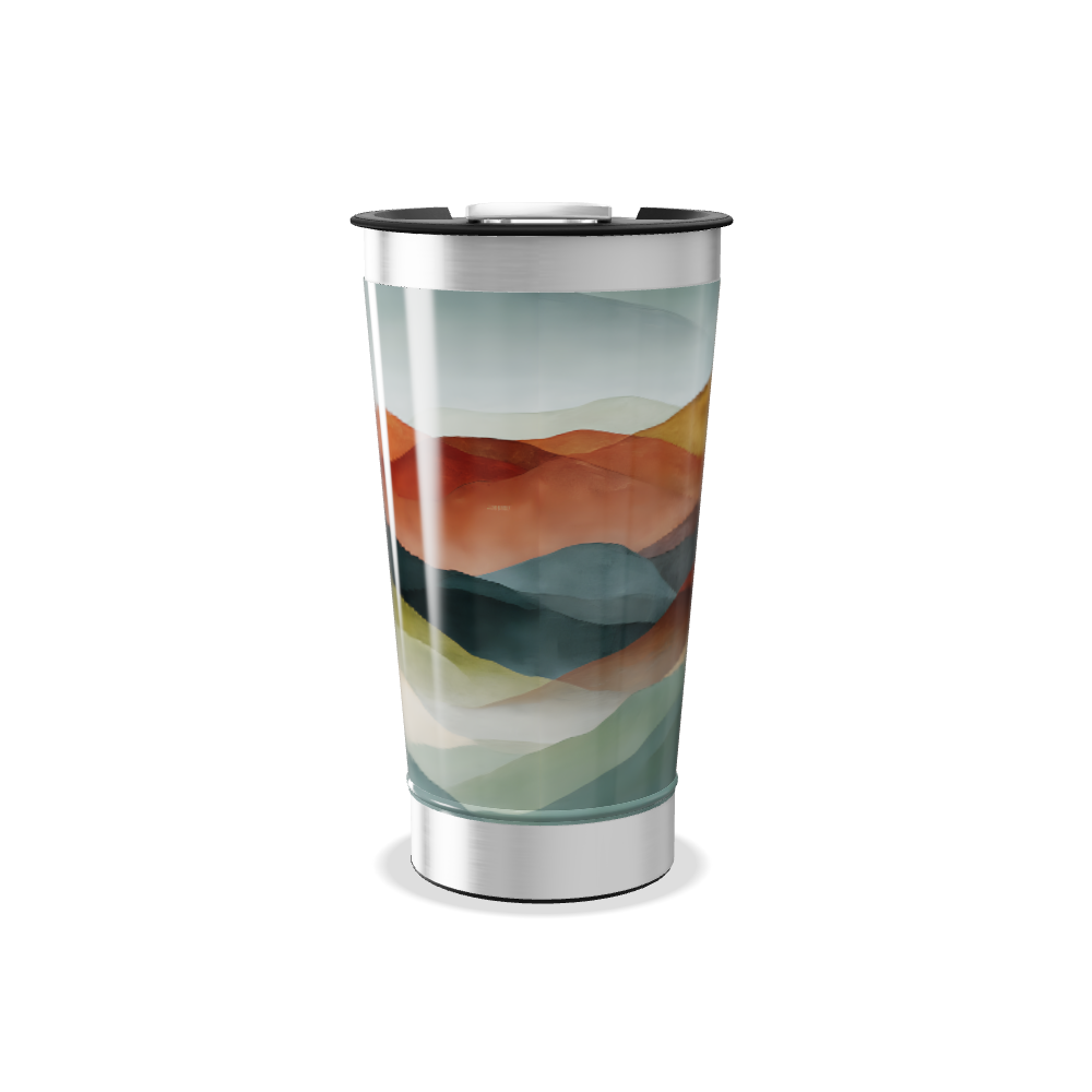 Copo Térmico - Estampa Montanhas Coloridas