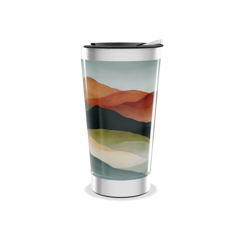 Copo Térmico - Estampa Montanhas Coloridas