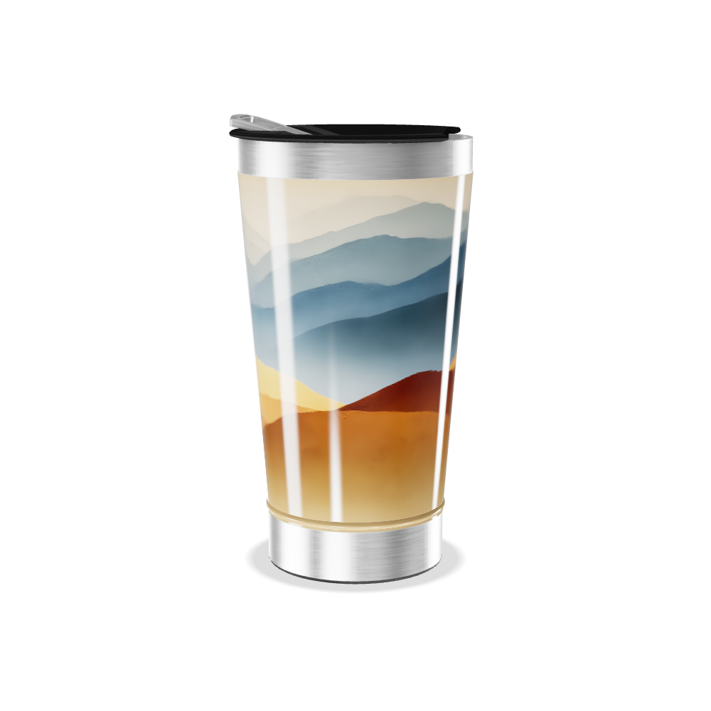 Copo Térmico - Paisagem Colorida Inox