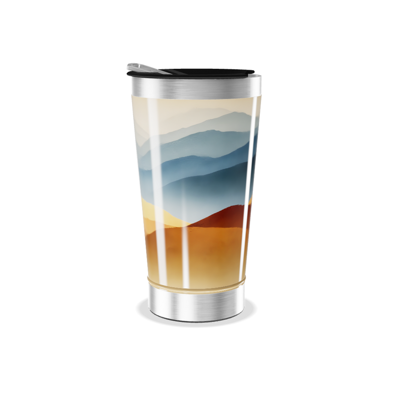 Copo Térmico - Paisagem Colorida Inox