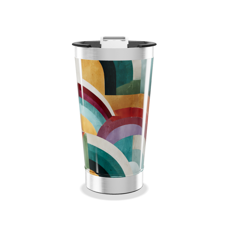 Copo Térmico - Arco-íris Metalizado