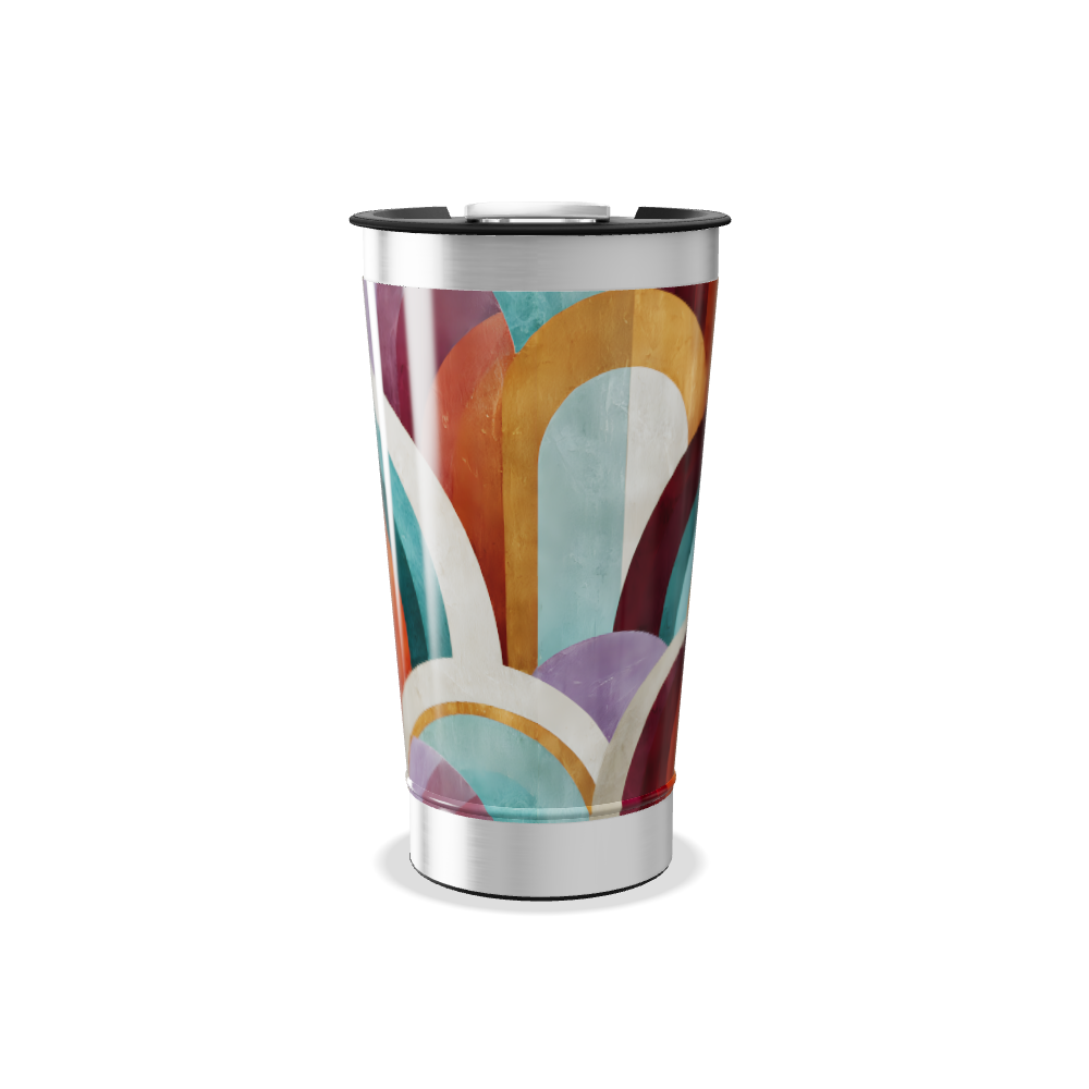 Copo Térmico - Arco-íris Metalizado