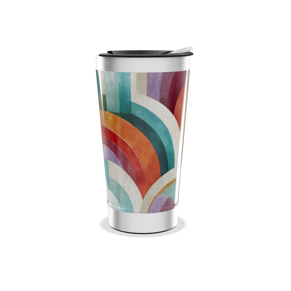 Copo Térmico - Arco-íris Metalizado