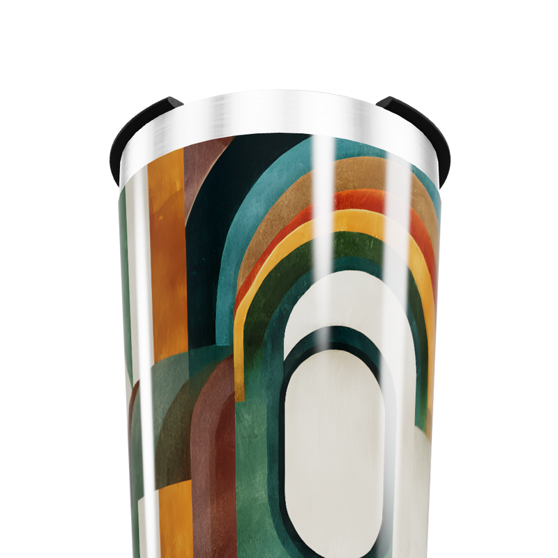 Copo Térmico - Estampado Geométrico Colorido