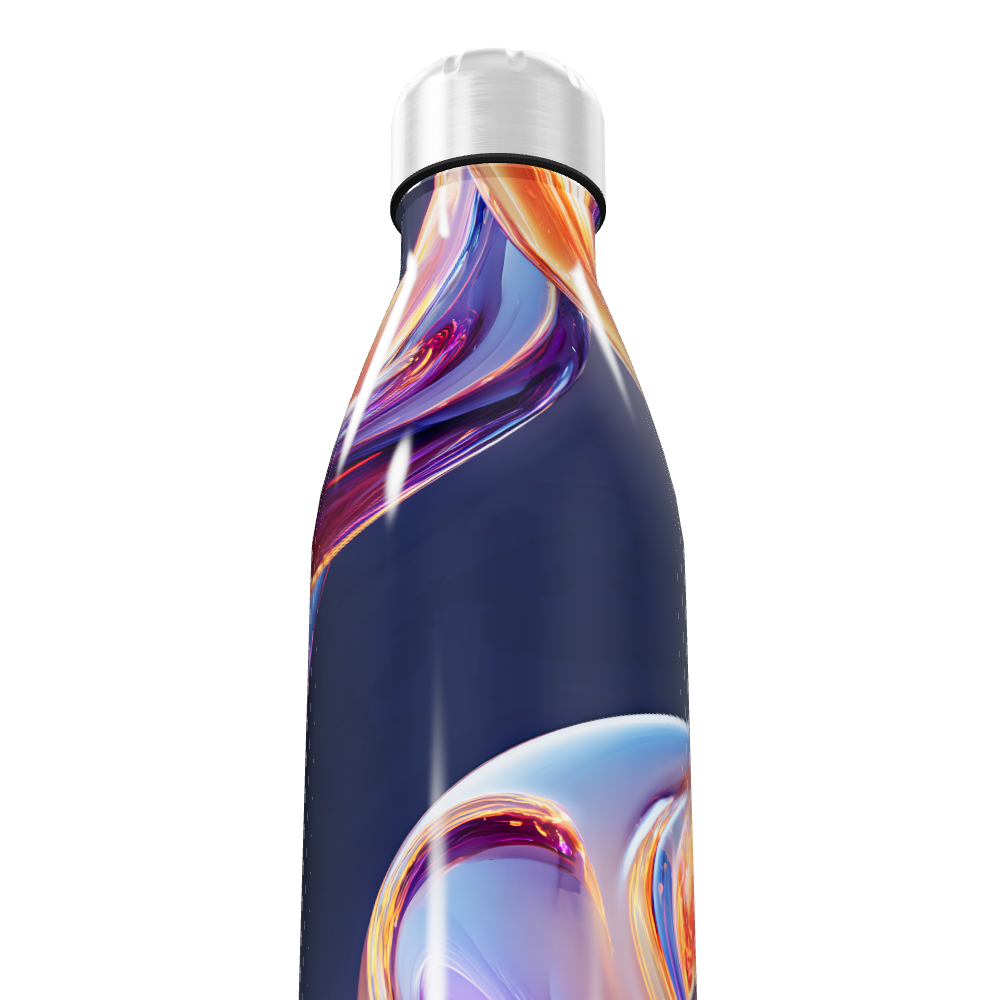 Garrafa Inox - Estampa Multicolorida