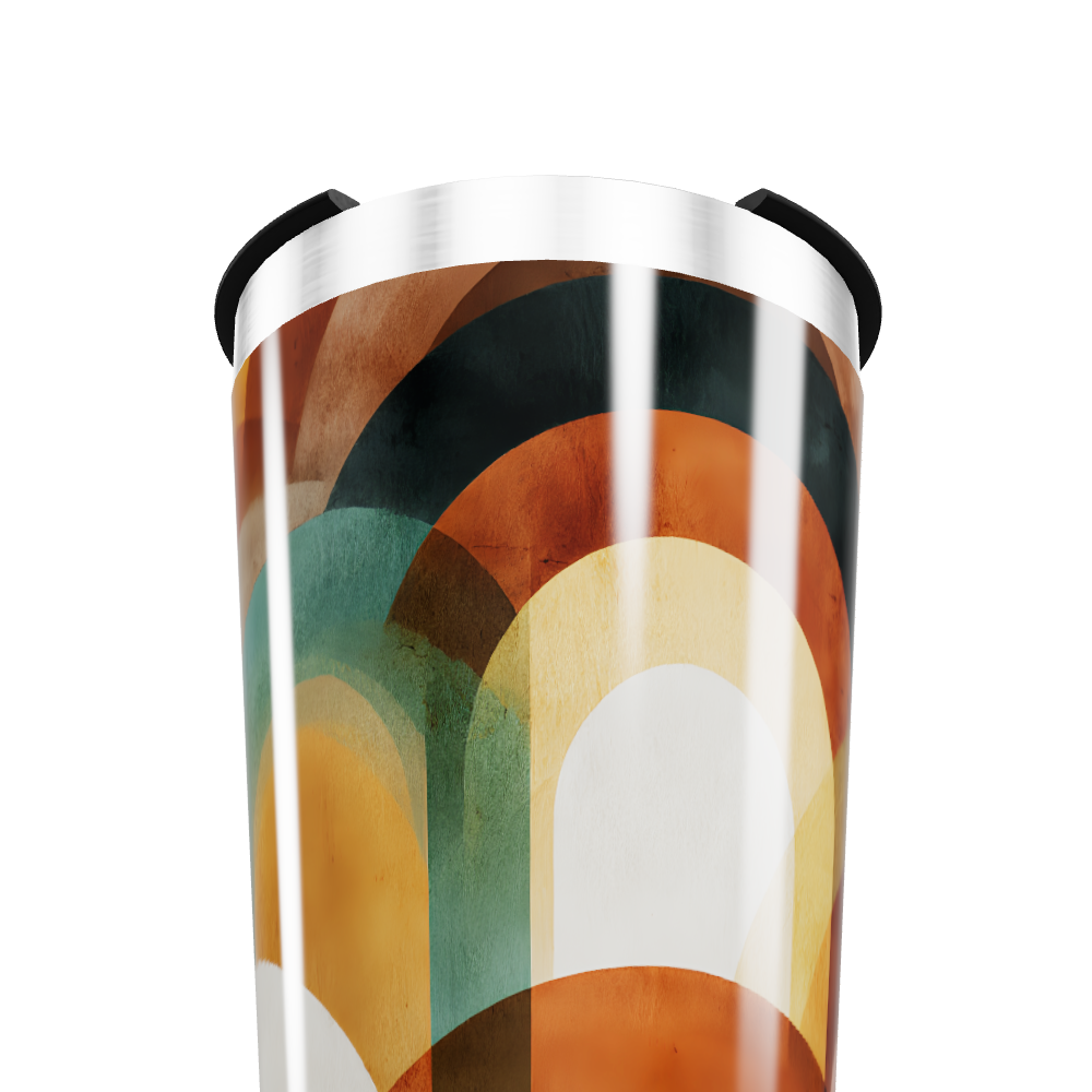 Copo Térmico - Estampa Geométrica Colorida