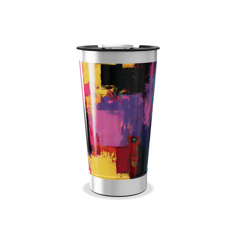 Copo Térmico - Estampa Abstrata Colorida