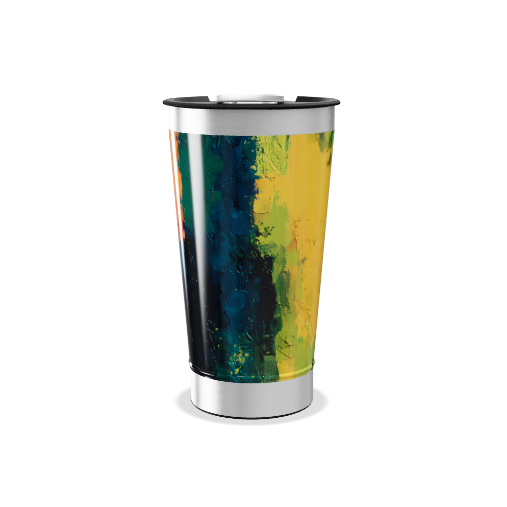 Copo Térmico - Estampa Colorida Abstrata
