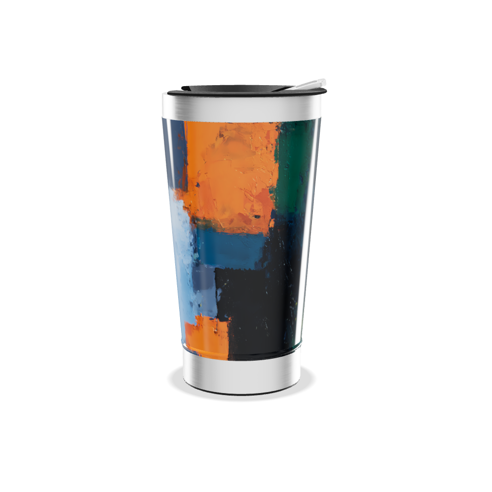 Copo Térmico - Estampa Colorida Abstrata