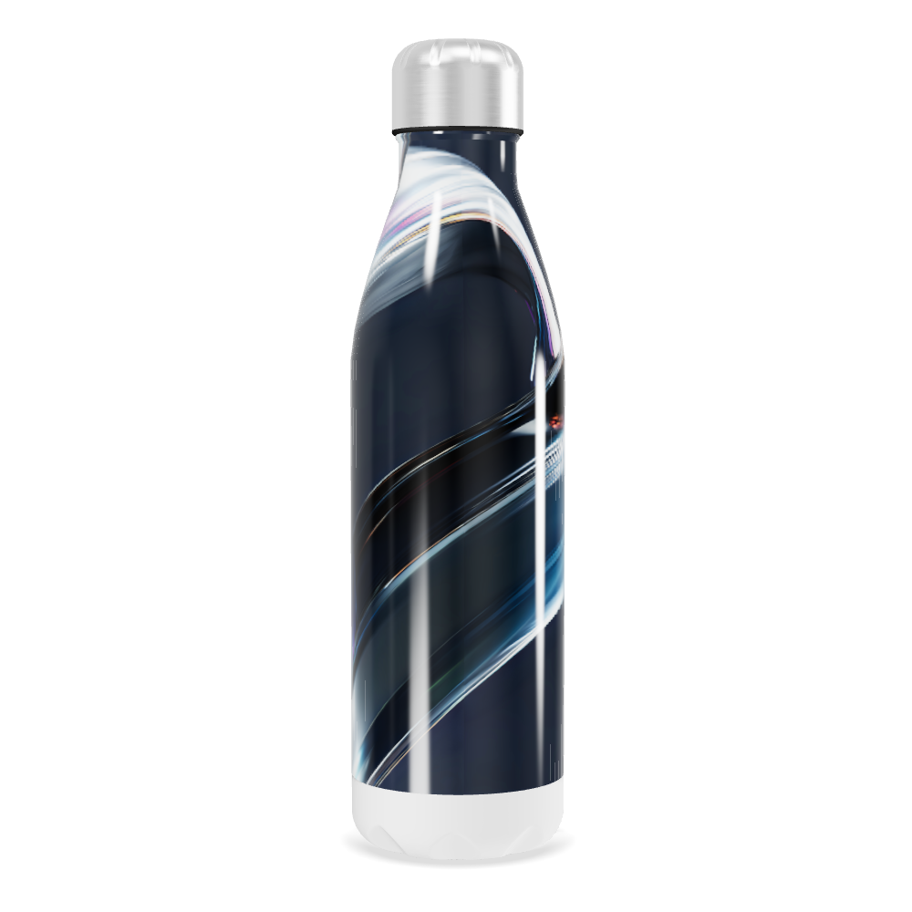 Garrafa Inox - Estampa Abstrata Azul