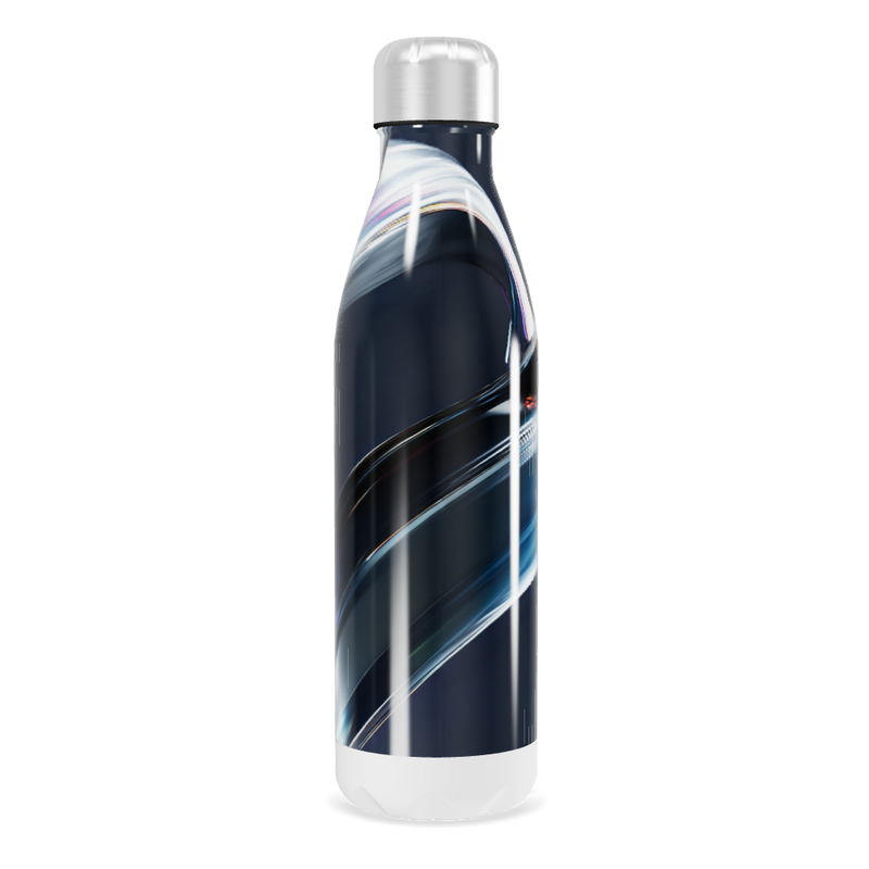 Garrafa Inox - Estampa Abstrata Azul