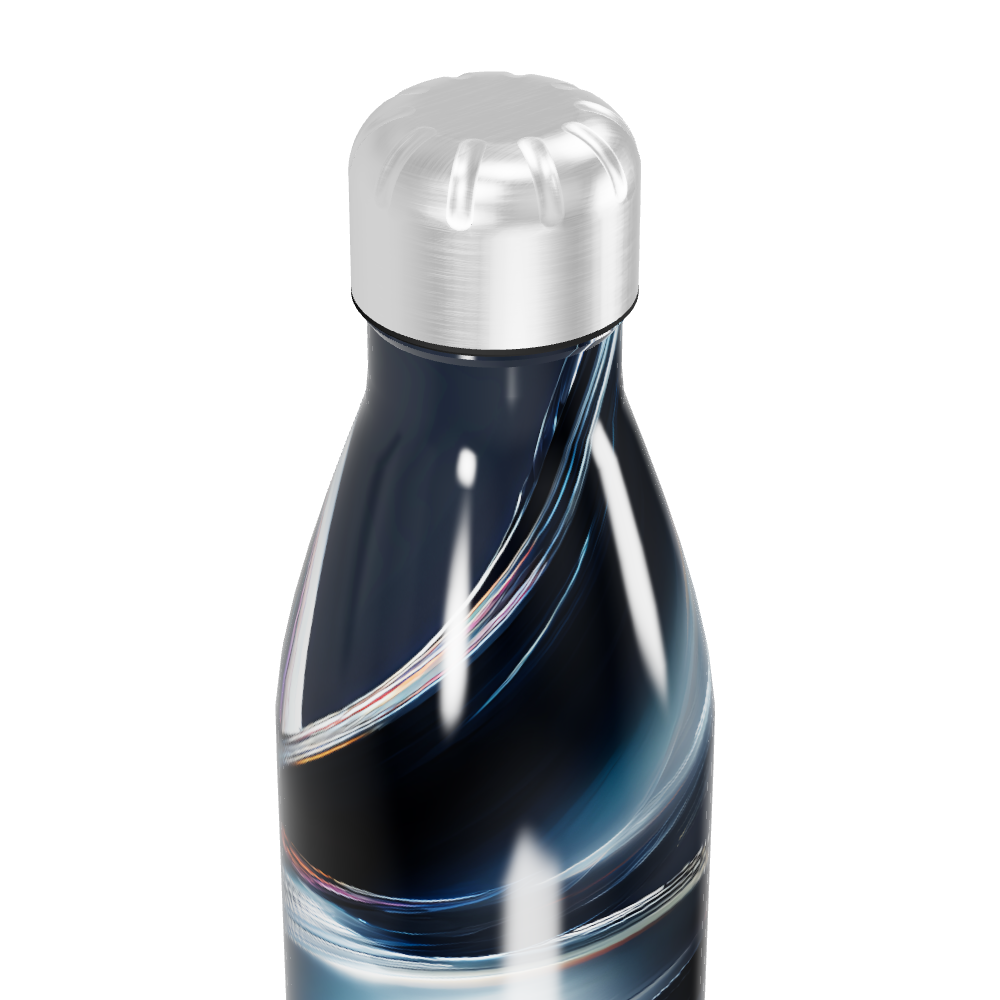 Garrafa Inox - Estampa Abstrata Azul