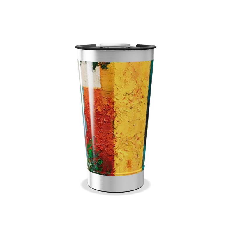 Copo Térmico - Estampa Colorida Abstrata
