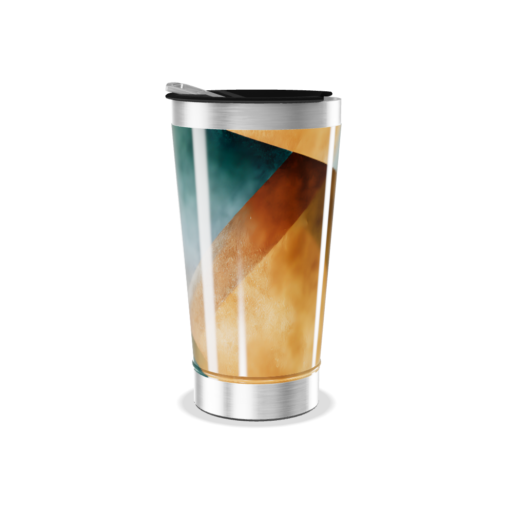 Copo Térmico - Aço Inox Estampa Abstrata