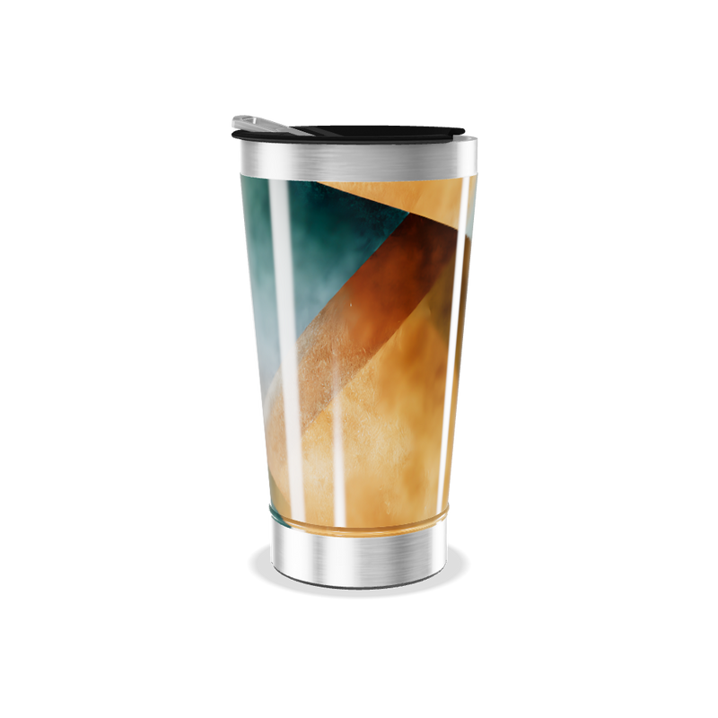 Copo Térmico - Aço Inox Estampa Abstrata