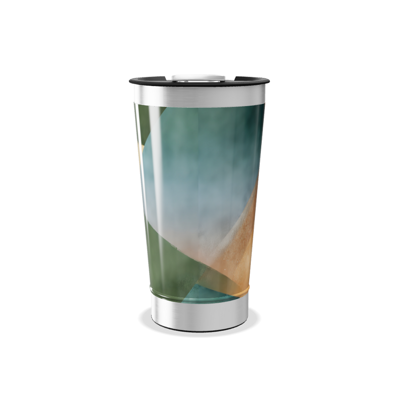 Copo Térmico - Aço Inox Estampa Abstrata