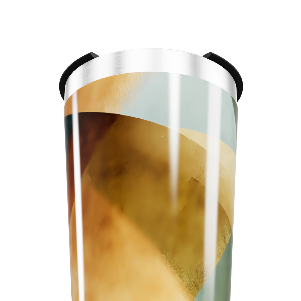 Copo Térmico - Aço Inox Estampa Abstrata