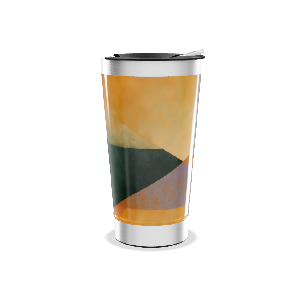 Copo Térmico - Estampa Laranja e Verde