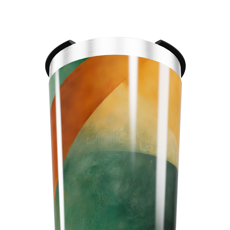 Copo Térmico - Estampa Laranja e Verde