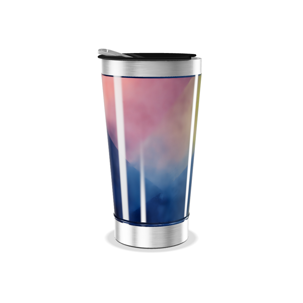 Copo Térmico - Arte Abstrata Colorida