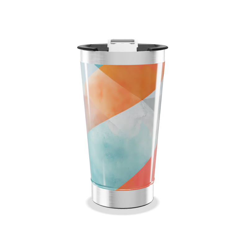 Copo Térmico - Estampa Geométrica Colorida