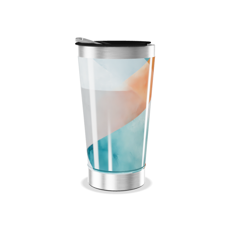 Copo Térmico - Estampa Geométrica Colorida