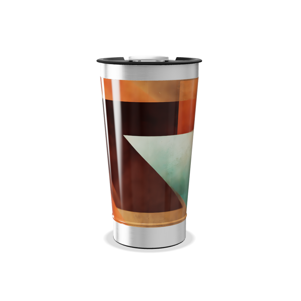 Copo Térmico - Estampa Geométrica Colorida