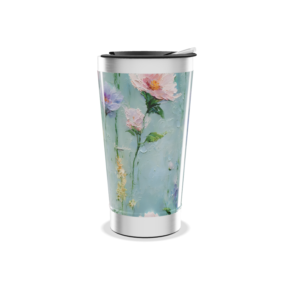 Copo Térmico - Flores Pintadas