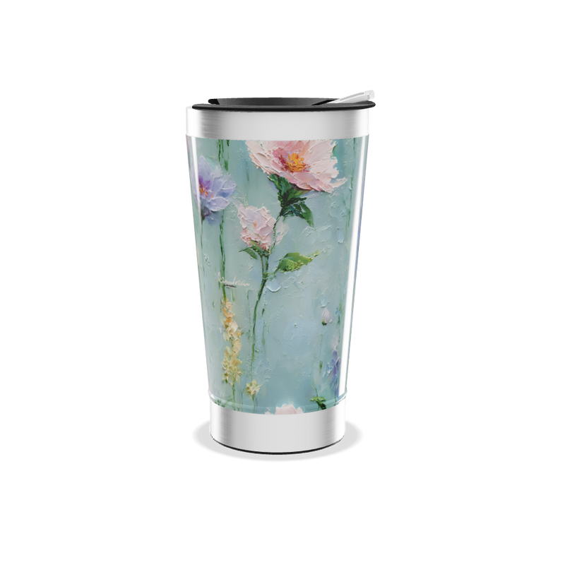 Copo Térmico - Flores Pintadas