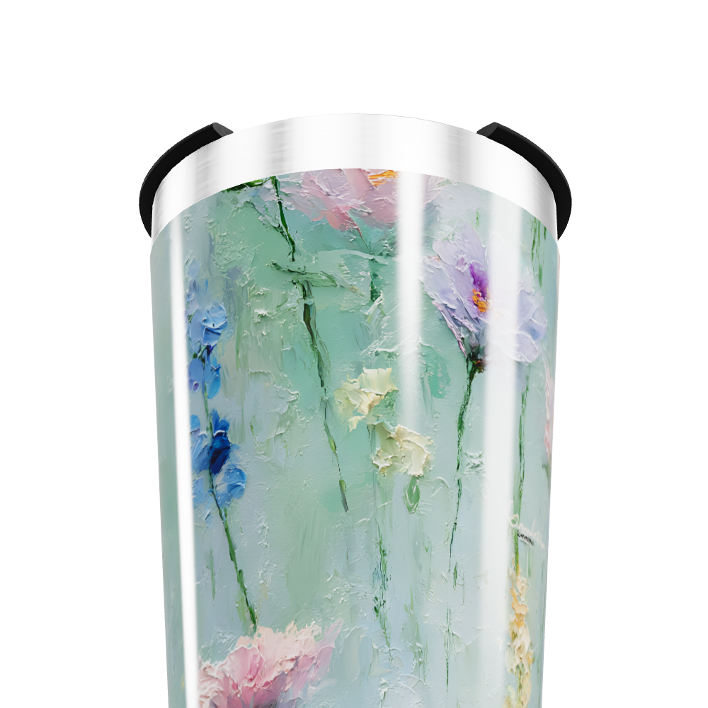 Copo Térmico - Flores Pintadas