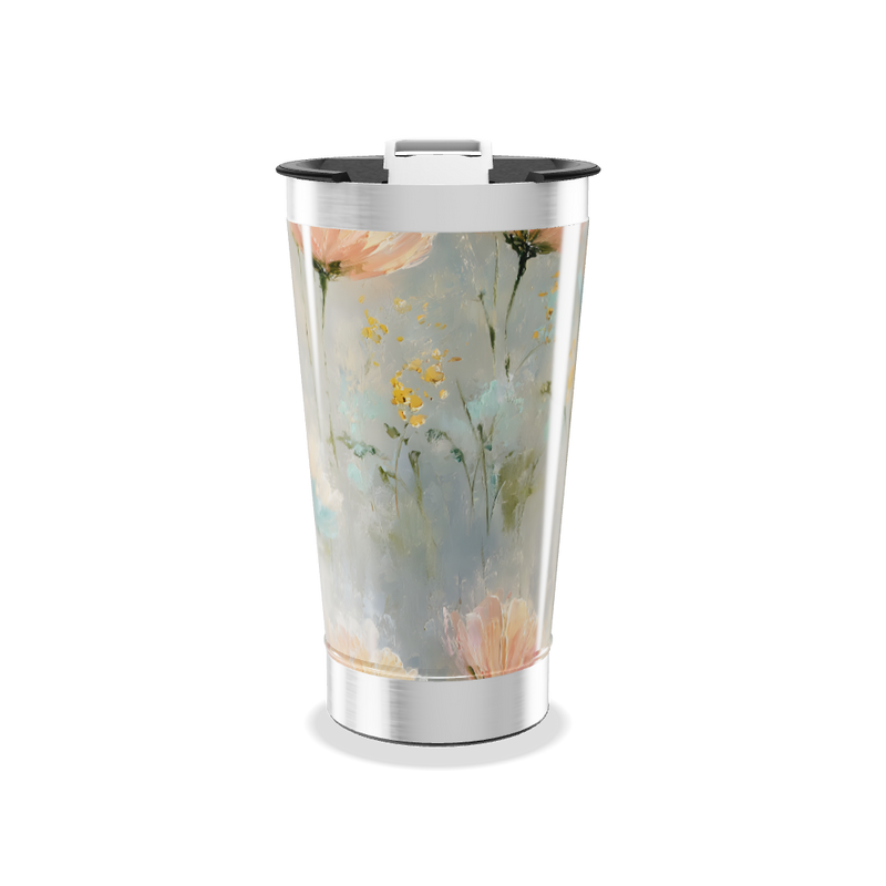 Copo Térmico - Flores Aquarela