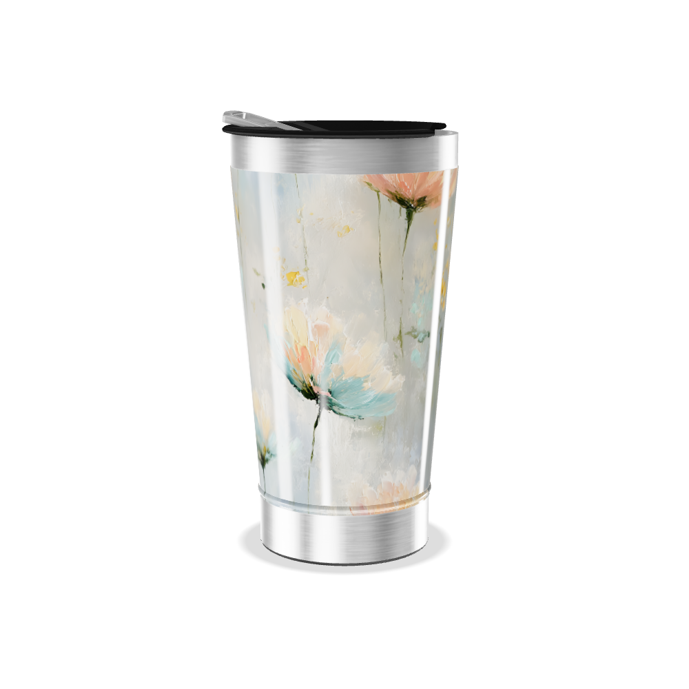 Copo Térmico - Flores Aquarela
