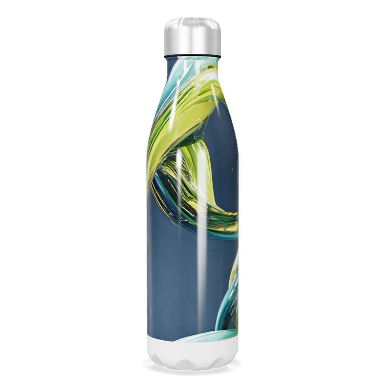 Garrafa Inox - Estampa Abstrata Colorida