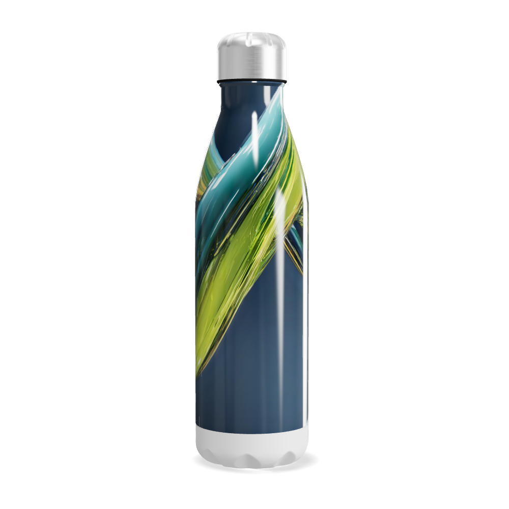 Garrafa Inox - Estampa Abstrata Colorida