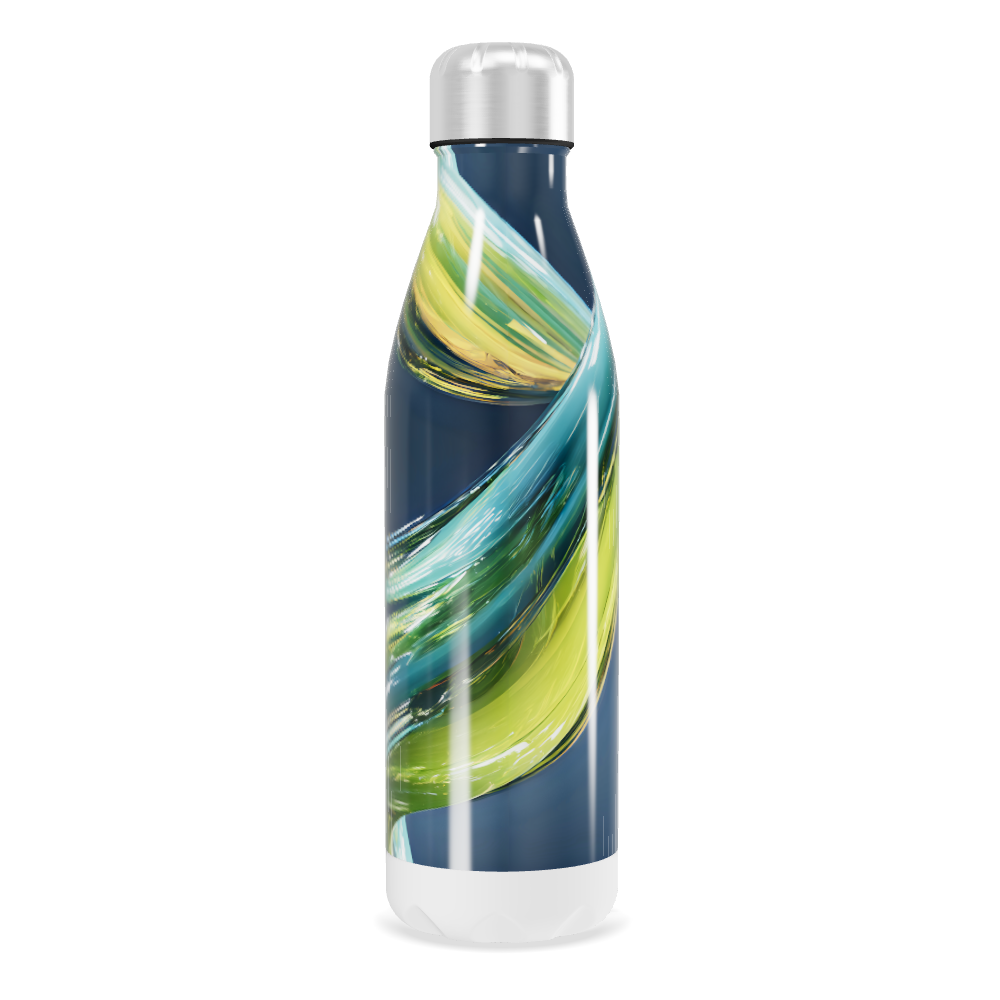 Garrafa Inox - Estampa Abstrata Colorida