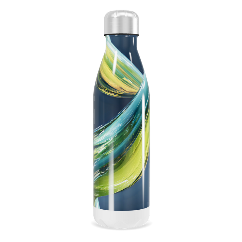 Garrafa Inox - Estampa Abstrata Colorida