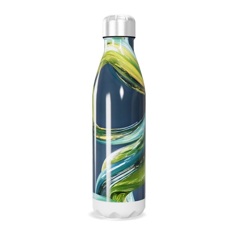 Garrafa Inox - Estampa Abstrata Colorida