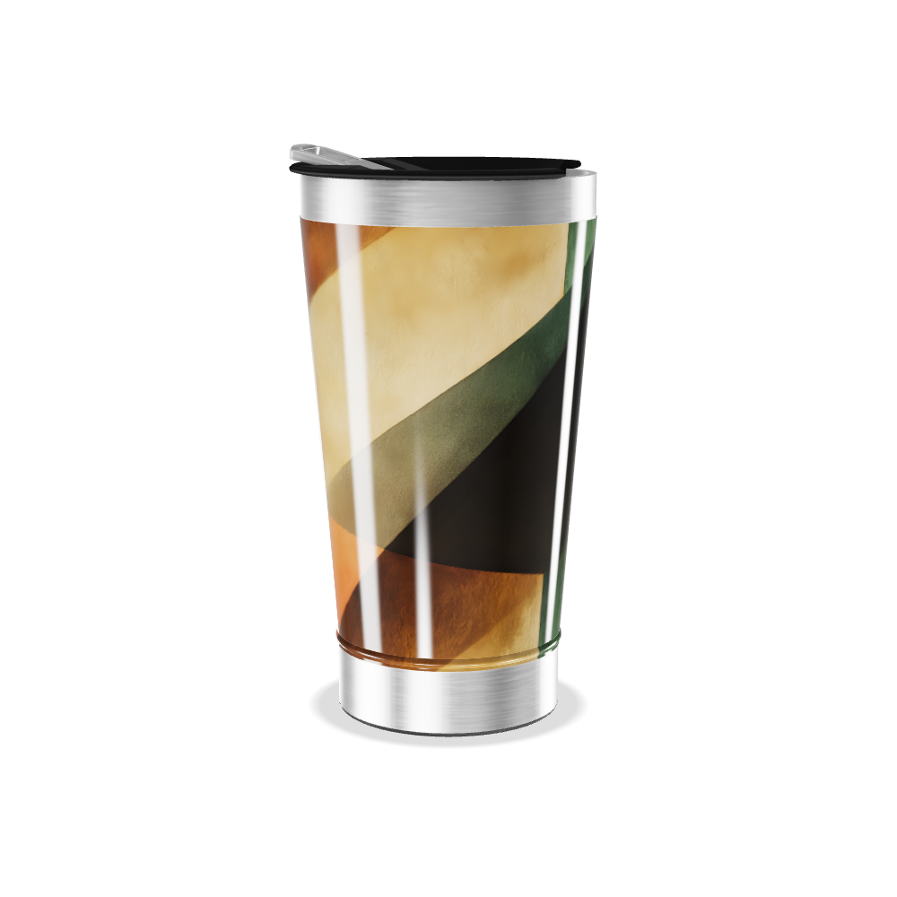 Copo Térmico - Estampa Colorida Abstrata