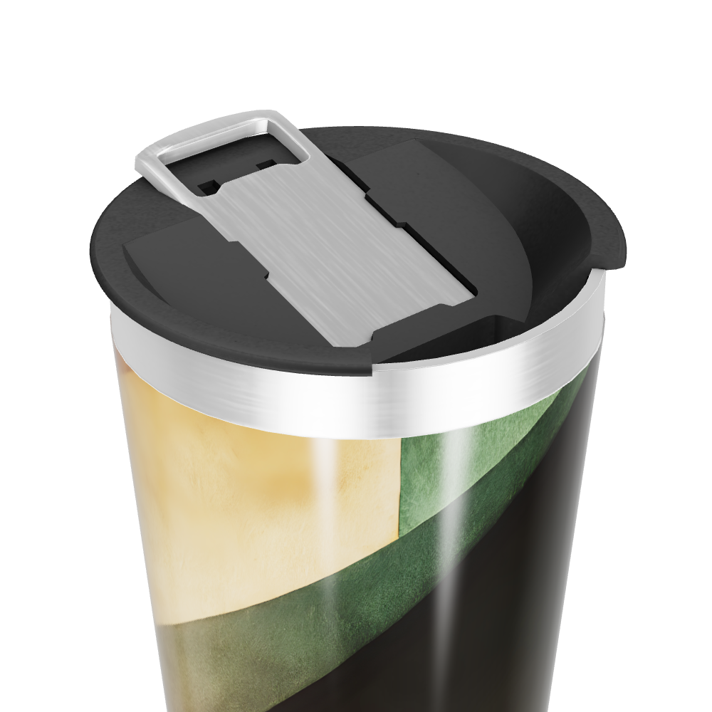 Copo Térmico - Estampa Colorida Abstrata