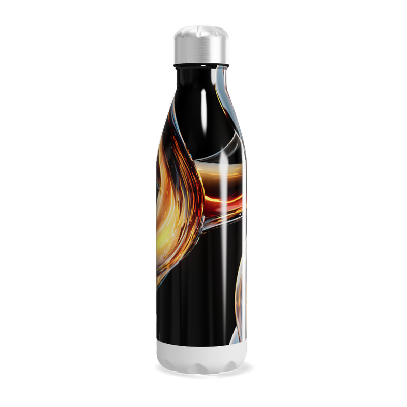 Garrafa Inox Estampa Abstrata Colorida