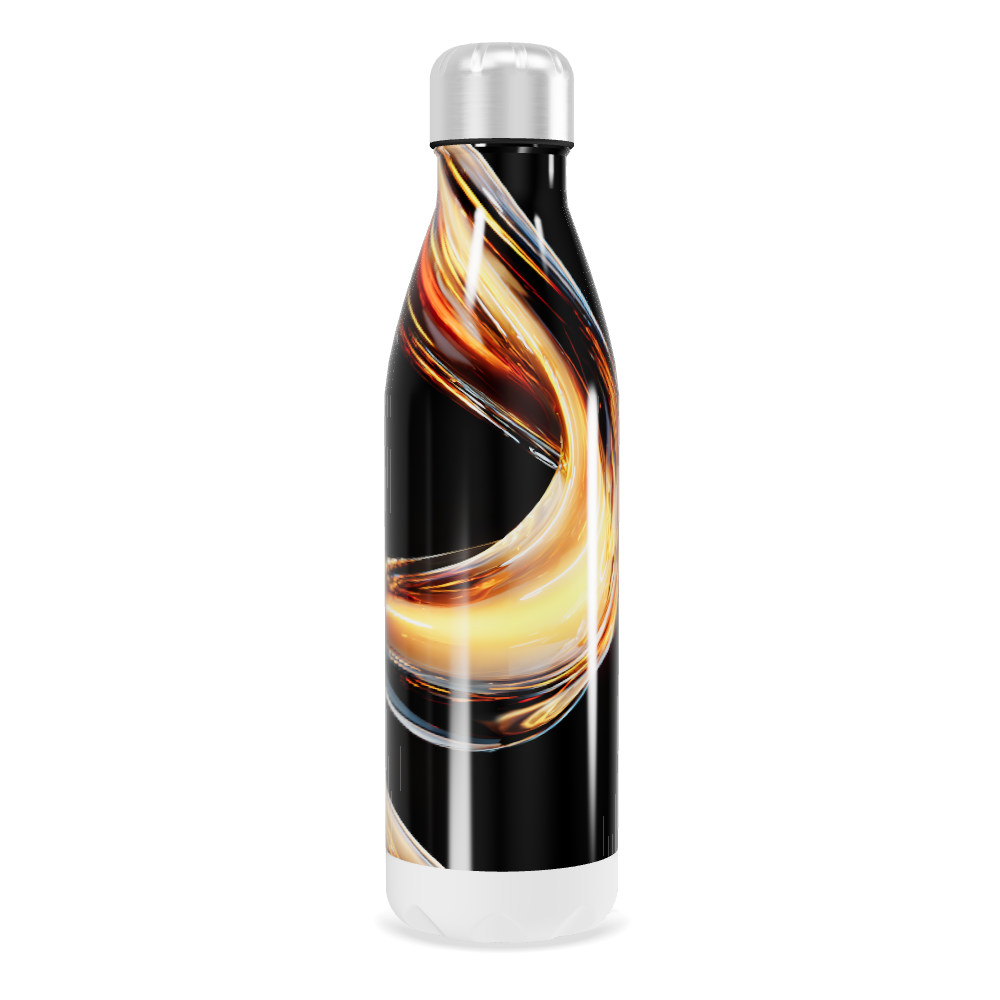 Garrafa Inox Estampa Abstrata Colorida