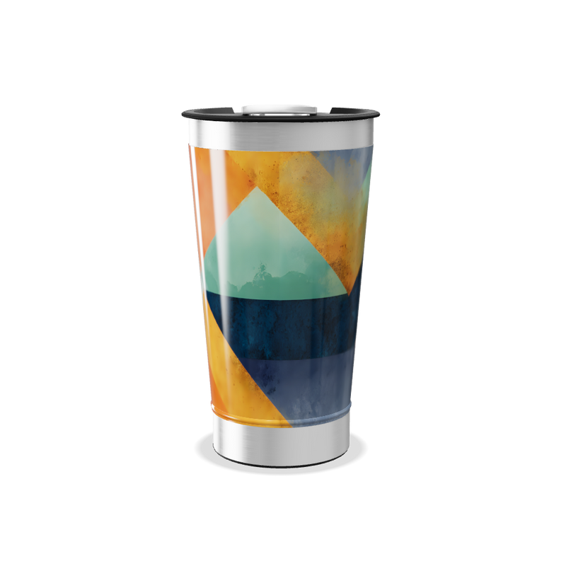 Copo Térmico - Estampa Colorida Geométrica