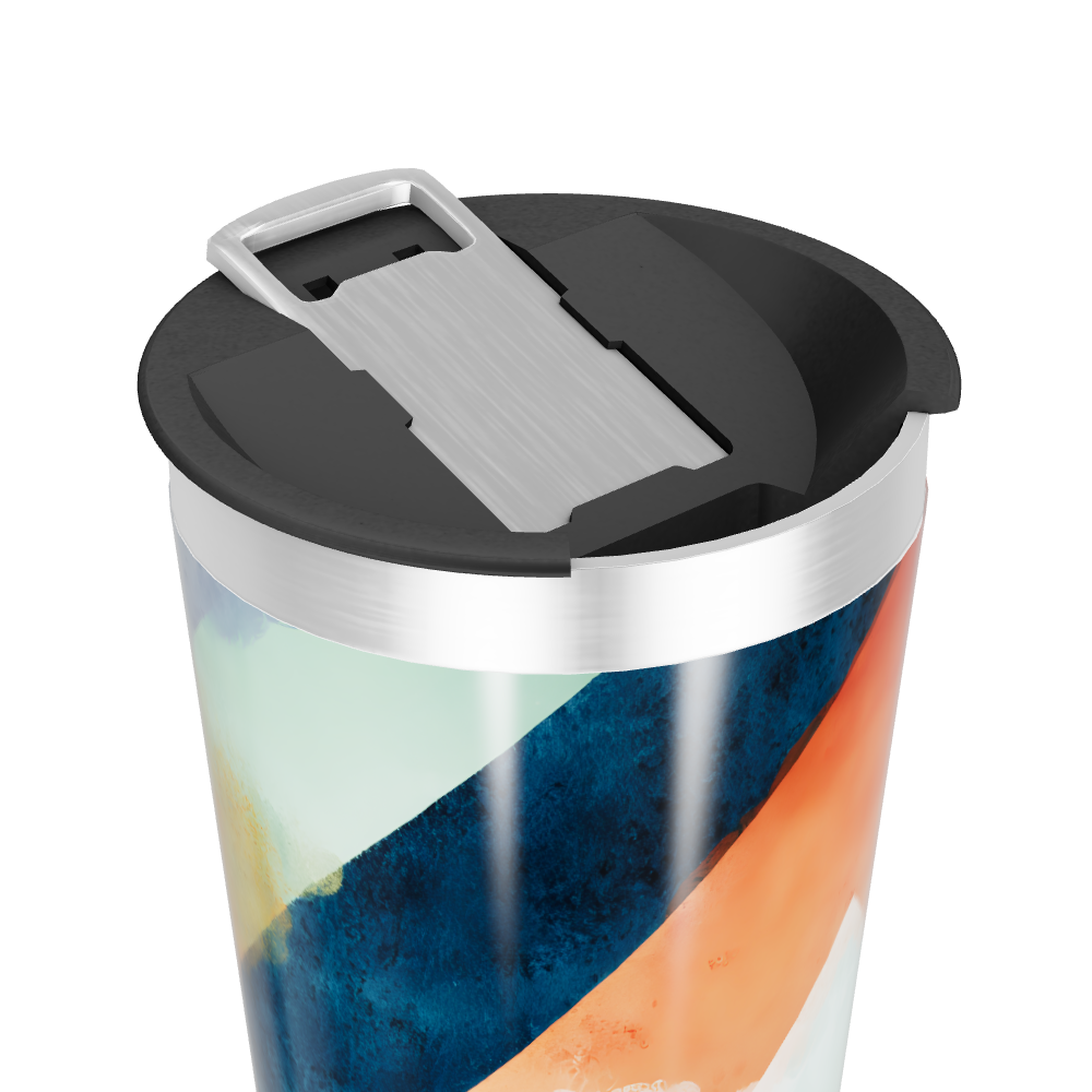 Copo Térmico - Estampa Colorida Geométrica