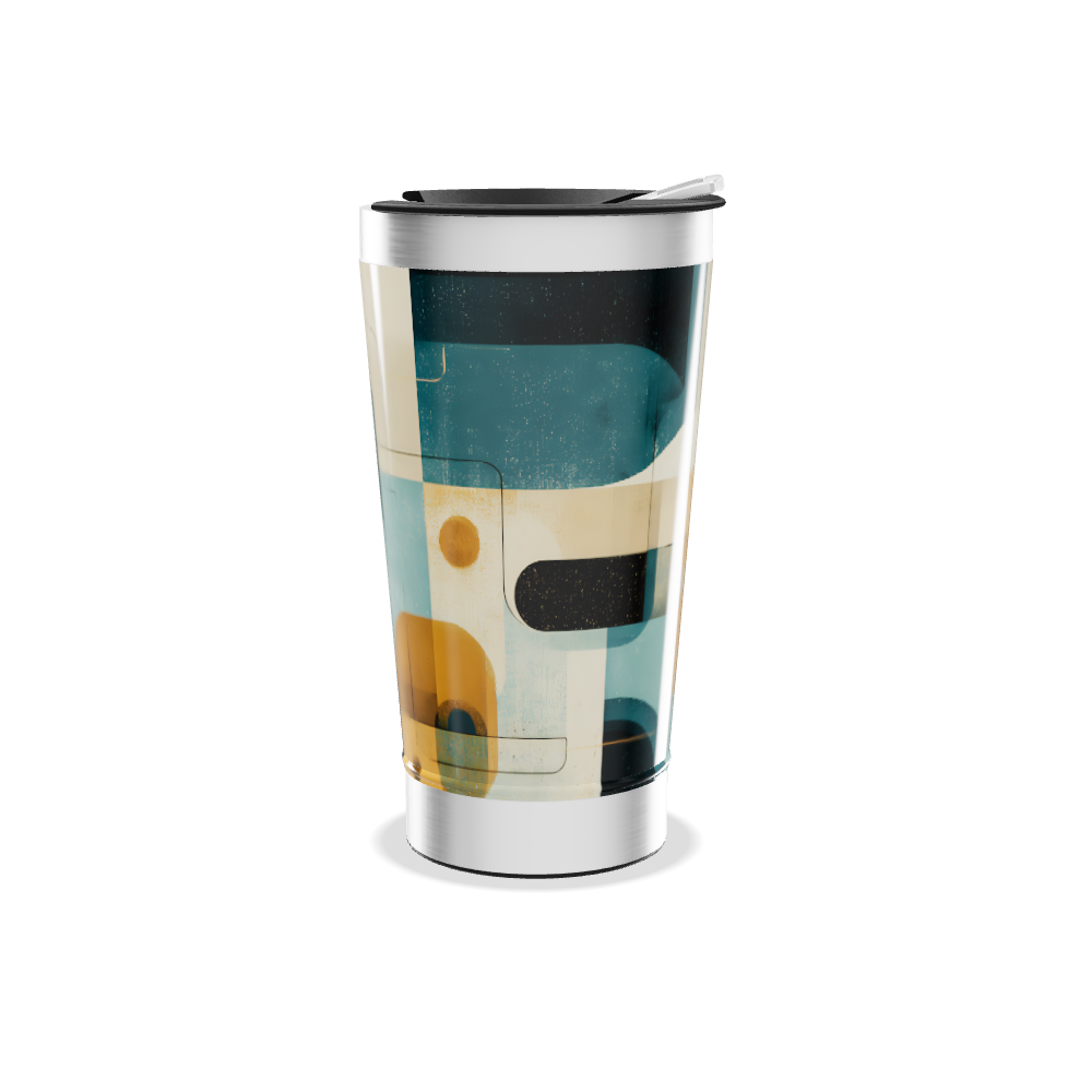 Copo Térmico - Estampa Geométrica Colorida