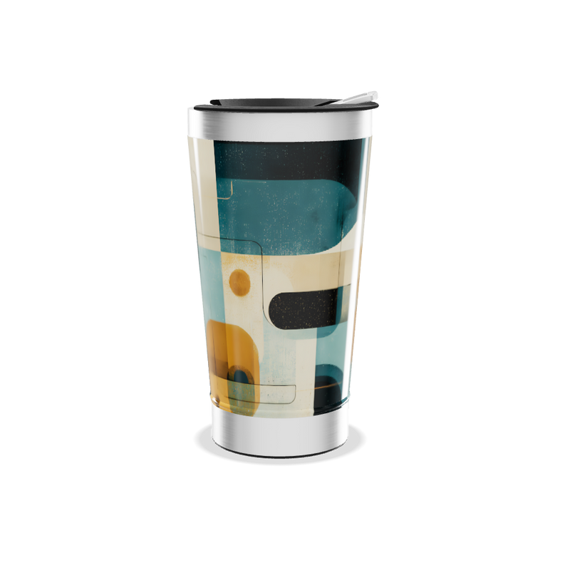 Copo Térmico - Estampa Geométrica Colorida