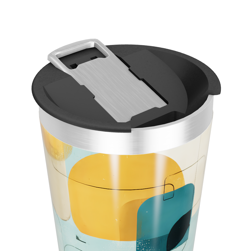 Copo Térmico - Estampa Geométrica Colorida